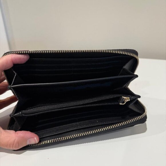 Kate Spade Spencer Continental Wallet – Black Floral - Picture 3 of 3